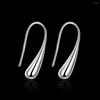 Dangle Earrings Wholesale Price 925 Silver Color Simple Fashion Water Droplets For Women Jewelry Top Quality