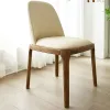 Kitchen European Dining Chairs Wood Modern Nordic Home Beautiful Dining Chairs Linen Luxury Sillas Comedor Garden Furniture Sets