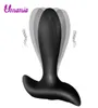 10 Modo Vibradores Anal Massageador masculino Vibrando plugues de bujão anal vibratória para mulheres USB brinquedos sexuais recarregáveis para homens Y1209991