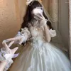 Sukienki swobodne Wedding Wedding Lolita Lolita Królewska Wysokość Księżniczka Big Jsk Suspender sukienka