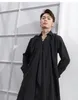 男性用パンツ日本の黒いサムライの不規則なデザインスカート男性と女性のためのスカート