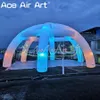 Beautiful 10m dia (33ft) 6 Legs Lighting Inflatable Party Spider Dome Tent with Colorful LED Lights Spider Wedding Structure for Decoration