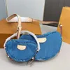 Luxury designer bag denim bag croissant underarm hobo Bag totebag fashion handbag purse baguette shoulder crossbody bags