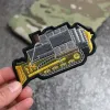 Harvester Bulldozer Embroidery Patches DON'T MESS WITH ME Tactical Armband Badge For Clothes Accessory Hook and Loop