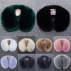 Lenço quente de inverno para mulheres Faux Fur Shawl Pluxh Pleus Collar de pele de colarinho macio de pescoço Scarivas macias e macias