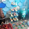 24pcs Ocean Sea Sea Animal Toppers Seahorse Starfish Fish Cake Flags Under the Sea Sermiraim Sirène Birthday Party Cake Decoration