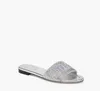 new Summer Brand lady slipper sandal slide women flats Signature by Marc F- Jacobs genuine leather outdoor flip flop sliver black white luxury designer box 35-42