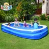 2/2,6 m grote kinderen zwembad Zomer Summer opblaasbaar speelgoed Familie Zwembad Grote kind Baby Rechthoekige PVC Outdoor Toy 240403