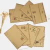 8pcs Vintage Kraft Classic конверты Air Mail B6 Мини -конверты публикуют подарки подарки подарки офисные школьные принадлежности (случайные