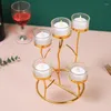 Partes de velas Romántica Cena a la luz de las velas Propiedades de hierro forjado Decoraciones de mesa de comedor de habitación de dormitorio de estilo retro