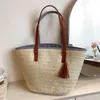 Totes Summer Hand-Woven Handbags Paper Rope Tassels Weaving Underarm Bag Handmade Casual Simple Portable Elegant For Seaside Holiday