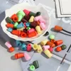 20pcs Cord Ends Bell Stopper With Lid Lock Colorful Plastic Toggle Clip For Paracord Clothes Bag Sports Wear Shoes Accessories