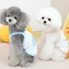 Köpek giyim evcil kedi yaz moda boş zamanlar konfor mutlu ayı askı tişört yelek küçük orta oyuncak bomei kıyafetler dekorasyon aksesuarları