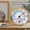 TH103GF 2 In 1 Aluminum Thermometer Hygrometer Auto Measure Thermometer for Home Office Temperature Humidity Meter