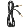 1M 3.5mm Male to Male Stereo Audio Jack AUX Cable for android phone speaker white LL