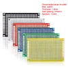 5st/set 6 färger PCB BOARD Prototyp Bord 2x8cm 3x7cm 4x6cm 5x7cm 7x9cm Dubbelsidiga kretskort Diy Electronic Kit