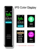 Spelare 128 GB Ny IPS Color Display Bluetooth Awesome Activate Audio Voice Recorder Pen Portable Outdoor Mp3 Music Player