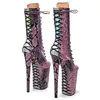 Dansskor Auman Ale 23CM/9inches Pu Upper Sexy Exotic High Heel Platform Party Women Boots Pole 121