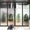 Pencere çıkartmaları İskandinav bitkileri buzlu cam oturma odası Çince şeffaf ışık opak yatak odası dekoratif film