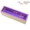 900/1200G Rectangle Silicone Soap Making Handmade Soap Craft Mold With Wooden Box