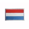 Patchs de broderie de drapeau luxembourge 3D Patchs militaires Tactical Emblem Appliques Badges brodés Patches pour vêtements