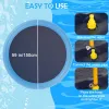 Kids Dog Anti-Slip Splash Pad Kalın Sprinkler Havuzu Yaz Açık Su Oyuncakları Eğlenceli Arka Bahçe Çeşmesi Çocuklar İçin Oyun Mat