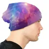 Bérets Space Dream Skullies Bons de bonnet Chapeaux Fashion Automne Hiver Street Unisexe Men Femmes Cap Adult Adult à double usage chaud Bonnet Knit Hat