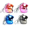 Creativity Motorcycle Helmets Keychains Cute Safety Helmet Pendant Neutral Car Accessories 1Pc