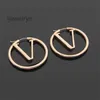 2023 Classic Luxury Hoop Boucles d'oreilles populaires Charme de mode Fashion Gold Silver Double Color Boucles de créateur de haute qualité