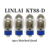 Linlai KT88 Tube KT88-D KT88-T vervangt 6550 KT88 Vacuümbuisversterker HiFi Audio Audio EXACT Match Origineel echt echt