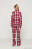 Home Clothing Autumn And Winter Women Fashion Loose Flannel Fabric Plaid Pajama Set Female Trendy Thermal Cotton Sleepwear Lounge Suit