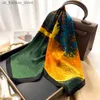 Шарфы 2023 шейки женский роскошный квадратный шарф для женщин шелк Silk Shaw