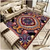 Carpets Turkey Printed Persian tapis pour maison salon Risque décoratif Chauffeur de chambre à coucher extérieur Boho Boho grand sol de tapis de sol Dro Dhlvd