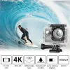 Камеры H9R 4K Action Camera Wi -Fi Дистанционное управление Sport DVR DV Go Waterproof Pro 30m 2.0 "Экранная шлема камера спортивная видеозапись подарок видео