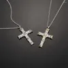 Chains Cross 925 Sterling Silver Zirconia Necklace Women Holiday Gift