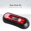 Bike Taillight USB Rechargeable Motorcycle Helmet Taillamp Safety Signal Warning Lamp Waterproof LED Light Rear Lamp