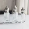 Bouteilles de rangement 1pc 3/6 ml Portable en verre épais rouleau de verre essentiel Parfum de voyage Rouleau rechargeable sur flacon