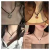 Chaines Collier de filles Lock sécurisé Feme INS Étudiants tous correspondent à un niveau d'apparence élevée Boudoir simple miel