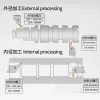 Inserções de cerâmica de Kakarot MGMN150-LH MGMN200-M MGMN300-G MGMN400 MGMN500 T60 TRANSPORTE TROBRMAS TORRAS FERRAMENTAS DE TORRAS CNC Grooving Inserções