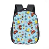 Schooltassen Cartoon Truck Car Backpack Engineering Voertuig Excavator Print Schoolbags voor kinderen jongens Student Sport Travel 16 centimeter dagpacks