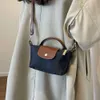 2024 fällbara dumplings väskor nylon mini tote påse broderade häst axel väskor crossbody väskor kvinnor pendlare shopping väskor 10a