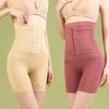 Kvinnors Shapers sömlösa Shapewear High midja Trainer Boxer Corset Breasted Slimming Underwear Flat Belly Poses Plus Size Body Shaper