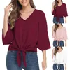 Bluzki damskie Blusas Office Tops Casual Vintage Sexy Blouse Fashion Women Lose Shirt Eleganckie ubrania 2024