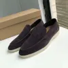 LP Designer toppkvalitet loro piano män mode casual ren betydelse mocka fot loafers platt botten lata mens skor känsla steg