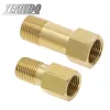 Acessório rosqueado de latão 1/8 "1/4" 3/8 "BSPT macho para fêmea de 35 mm a 200mm de comprimento conectores de junta de comprimento adaptador de acoplador de cobre