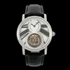 RMS Montree De Luxe Erkekler Tourbillon Manuel Mekanik Hareketi Çelik Kılıf Strap Luxury Watch Wristwatches Relojes Su Geçirmez