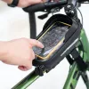 Rzahuahu Mountain Bike torba przednia torba przewodowa dla deszczu 6,8 cala telefon komórkowy rower rowerowy