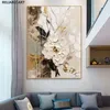 Abstract White Flower Oil Painting On Canvas,Print Poster, Wall Art Picture ,Paintings ,Modern Home Living Room Decor Cuadros