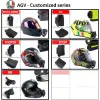 Cameras Tuyu aluminium Casocycle personnalisé Casque Chin avec support pour Shoei Agv Arai HJC KLIM