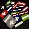 Tactische reddingsbuitzak gevechtspatch reflecterende medic cross -armband badge Appliques Eerste hulp decor bevestigingsmoreel embleem